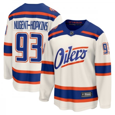 Miesten NHL Edmonton Oilers Pelipaita 2025-26 Fanatics Premium Ryan Nugent-Hopkins Alternate Valkoinen